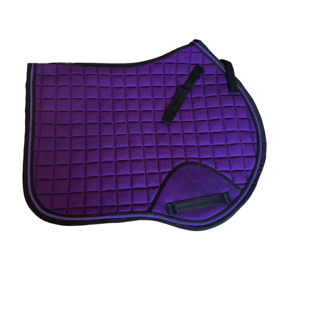 Close Contact GP/Jumping Cotton Saddle Pads - Purple & Black