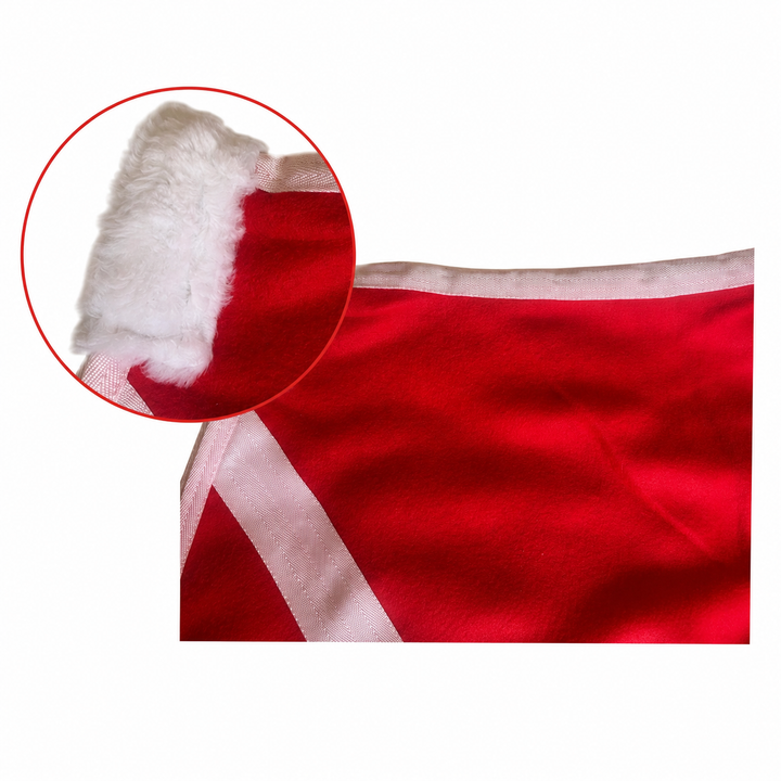 Polar Fleece Rug - Travel/Stable/Cooler - Red & White - 6'0