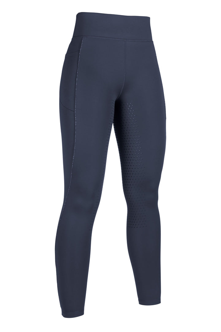 HKM Alice Riding Tights with Silicone Seat - Black or Navy