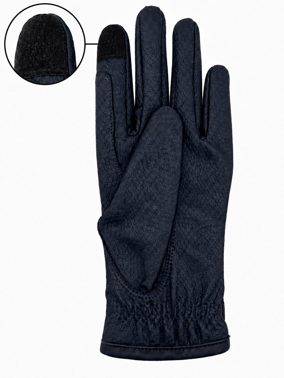 Hy Equestrian Cadiz Childrens Riding Gloves - Navy - Childs Small - LAST PAIR