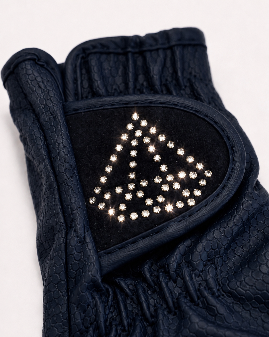 Hy Equestrian Cadiz Childrens Riding Gloves - Navy - Childs Small - LAST PAIR