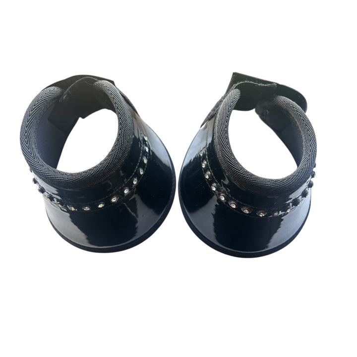 Over Reach Boots - Black Patent with Crystals - Size Cob - Last 2 Pairs