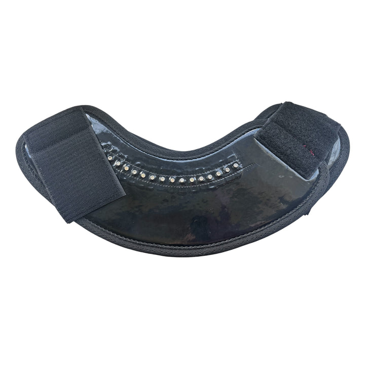 Over Reach Boots - Black Patent with Crystals - Size Cob - Last 2 Pairs