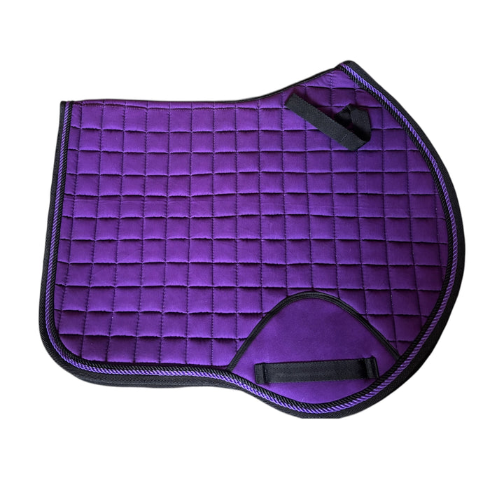 Close Contact GP/Jumping Cotton Saddle Pads - Purple & Black