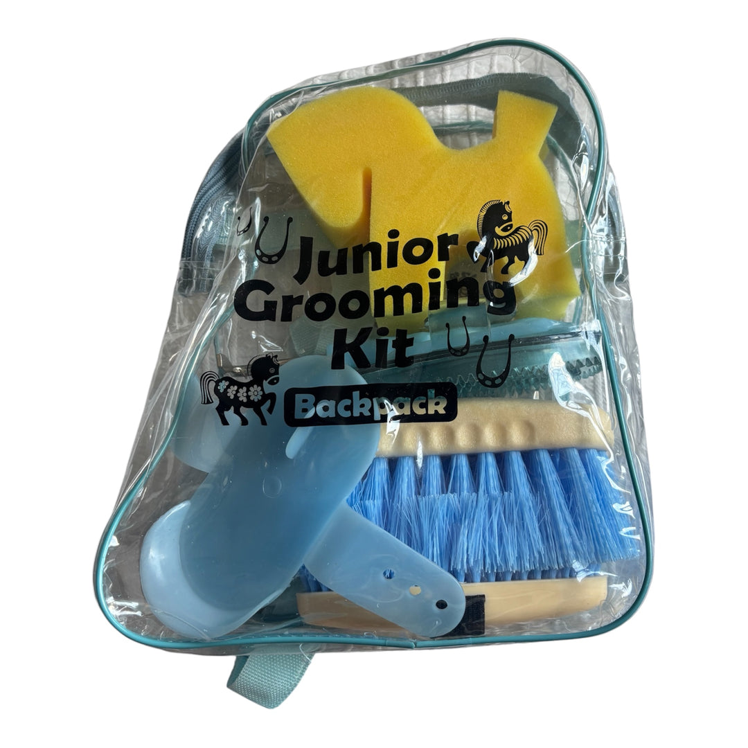 Rhinegold Junior Grooming Kit in a handy Backpack - Available in Red, Pink, Purple & Blue - Fab Gift