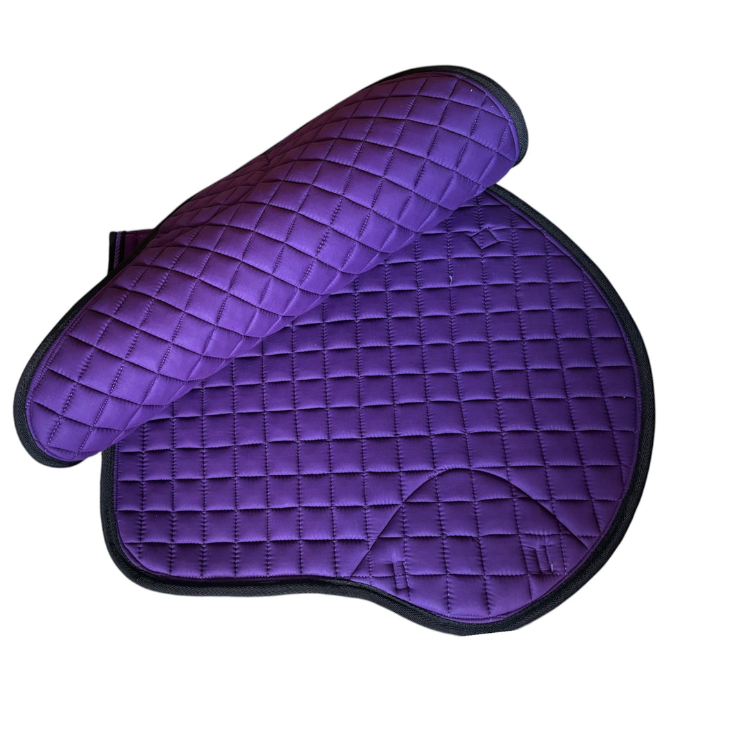Close Contact GP/Jumping Cotton Saddle Pads - Purple & Black