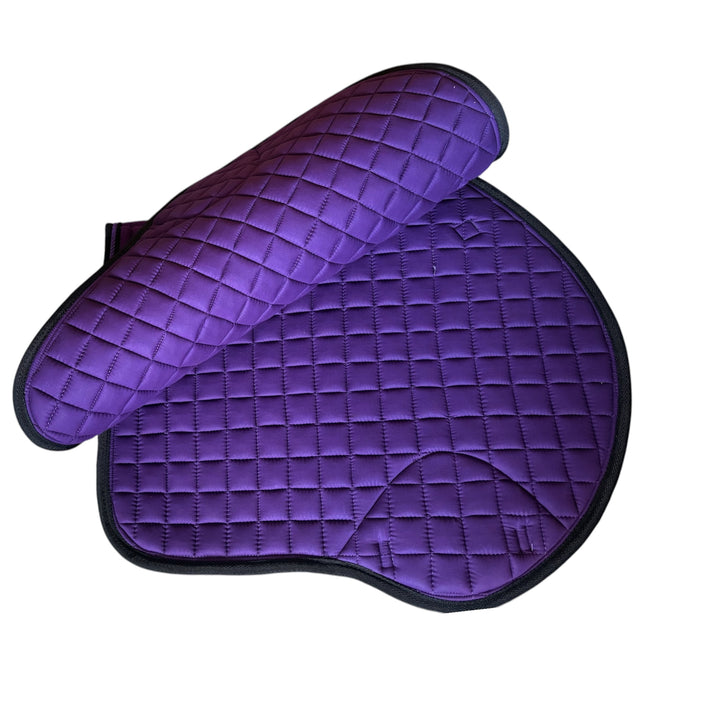 Close Contact GP/Jumping Cotton Saddle Pads - Purple & Black