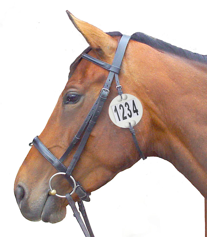 Equidisc Competition Number Holder for the Bridle - 3 Digits - BD Approved