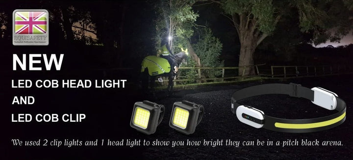 Equisafety LED WIFI Helmet Band - Ultra Bright, 230 Degree Angle - Connects to Your Phone
