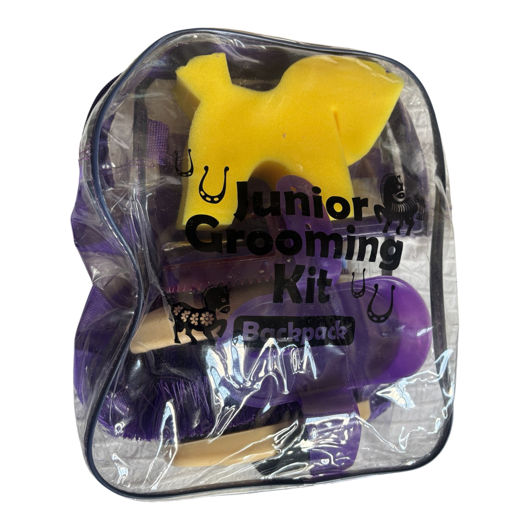 Rhinegold Junior Grooming Kit in a handy Backpack - Available in Red, Pink, Purple & Blue - Fab Gift