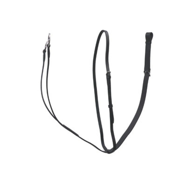Gallop Black Leather Running Martingale - Black - Sizes Pony/Cob/Full— LOW PRICE