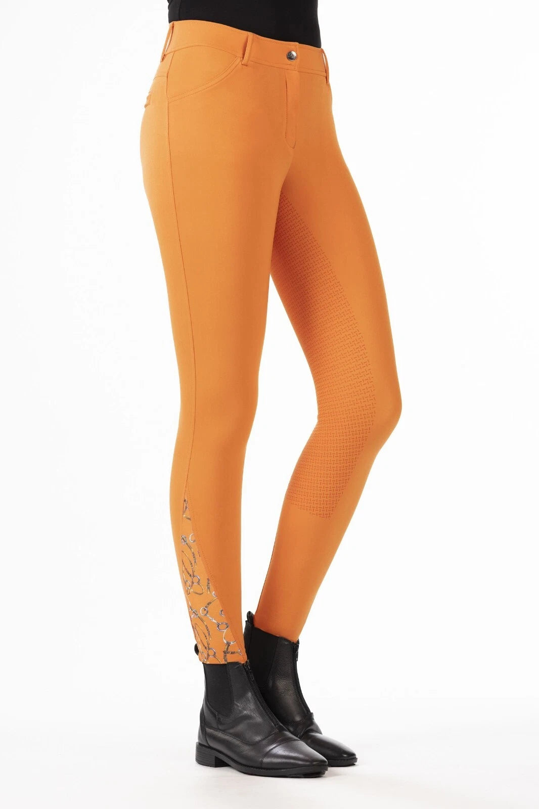 HKM Allure Breeches - full silicone seat - orange - size 16 - *LAST PAIR - LOW PRICE*