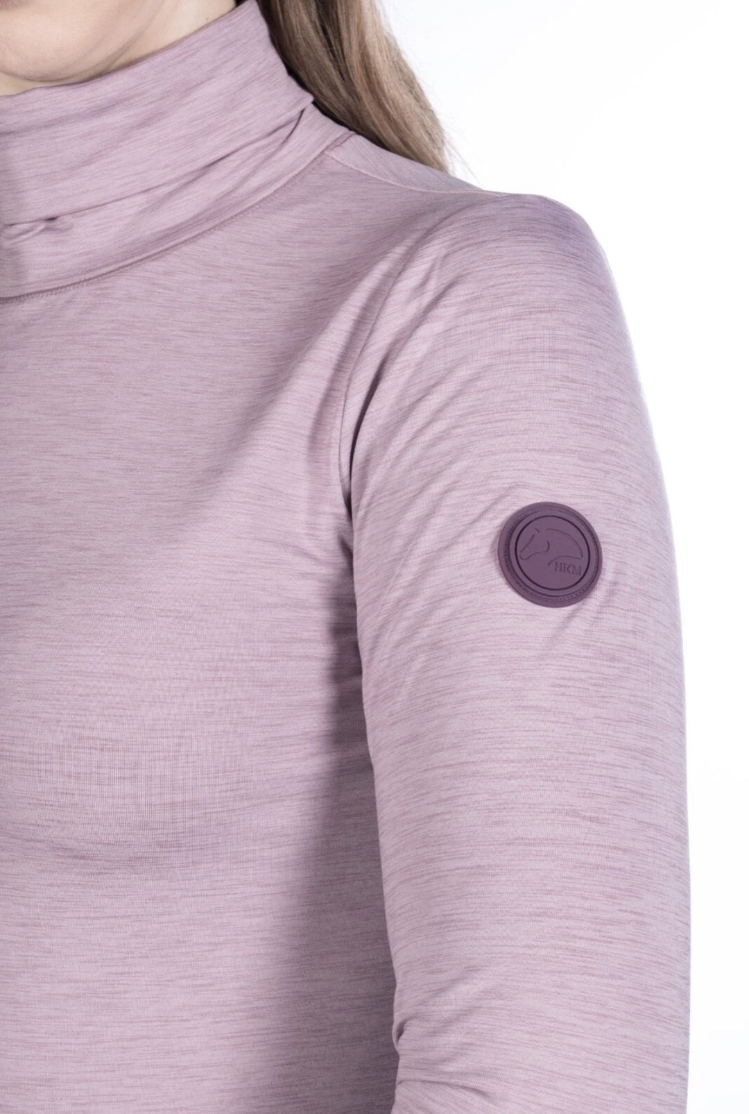 HKM Arctic Bay Turtleneck Long Sleeved Riding Top - Dark Lilac OR Mauve - Fab Gift