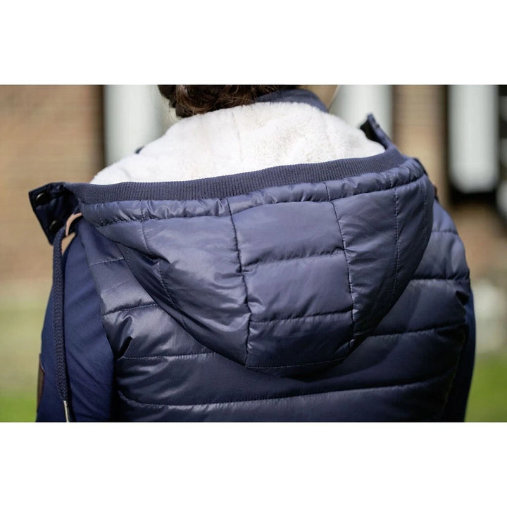 HKM 'Ashley' Faux Fur Lined Gilet - Navy - Size Medium (12) - LAST 1 - LOW PRICE