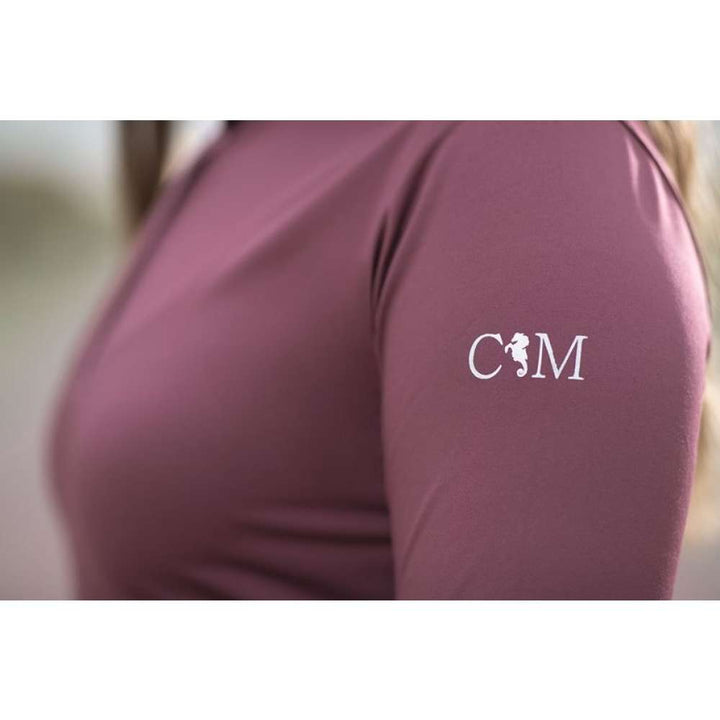 HKM Cavellino Marino "Velluto" Riding shirt/top - Burgundy - Great Gift Idea