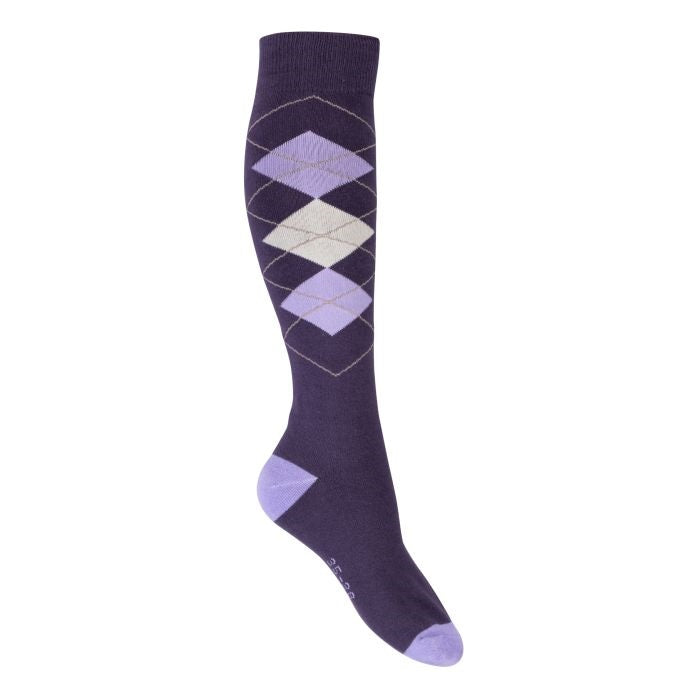Cardiff Socks by HKM - Pack of 3 Pairs - Violet/Lilac - 35-38-Extremely Popular
