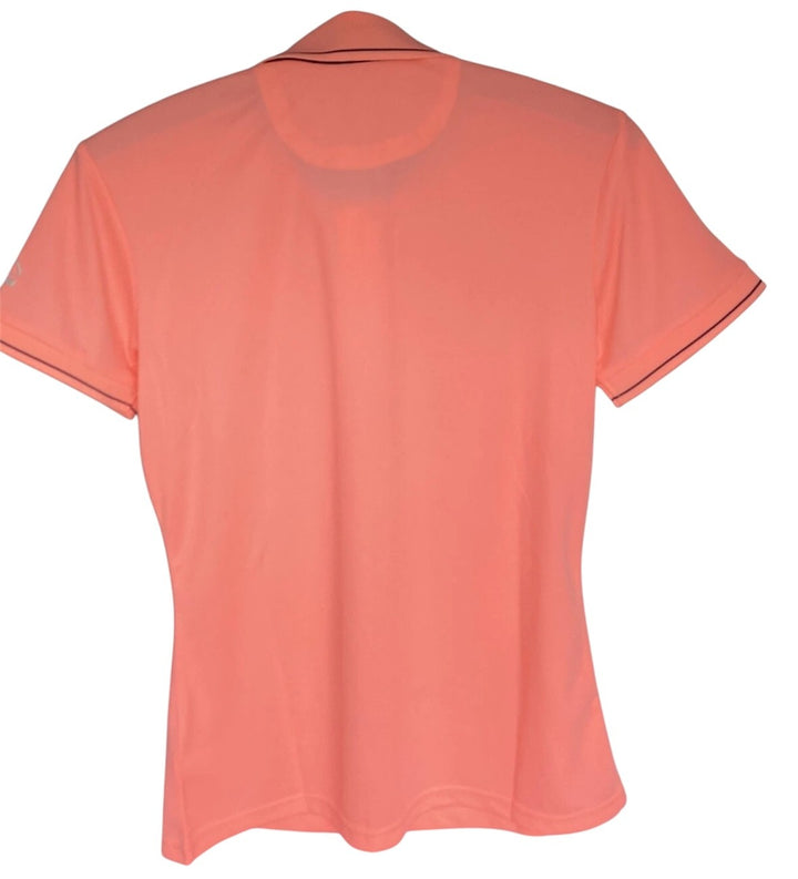 HKM Classico Short Sleeved Summer Polo Top - Neon Coral - All Sizes - Ideal Gift