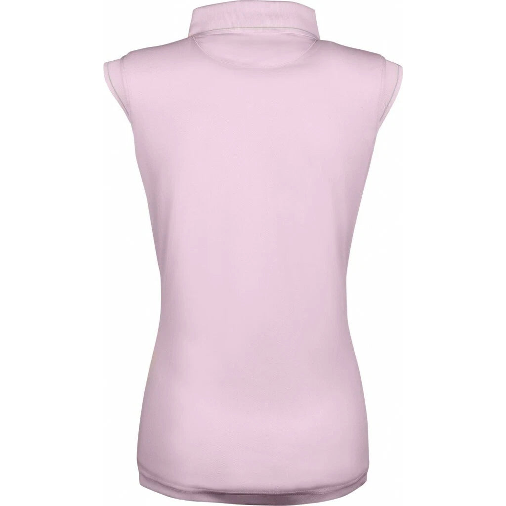HKM Classico Sleeveless Lightweight Summer Polo Top - Light pink - All Sizes