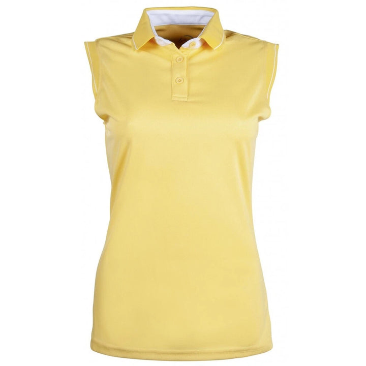 HKM Classico Gorgeous Sleeveless Summer Polo Top - Yellow - All Sizes