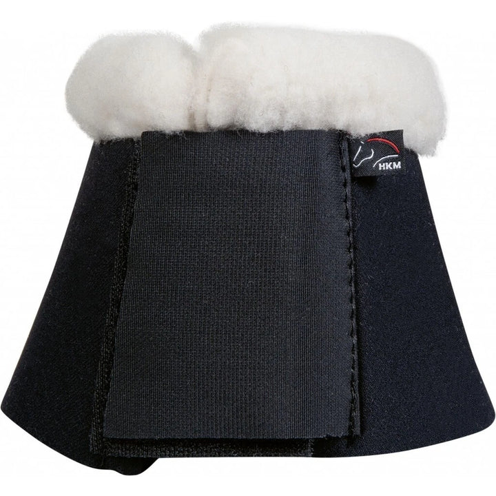 HKM 'Comfort' Soft' Over Reach Boots with Fur Trim - Black/Cream