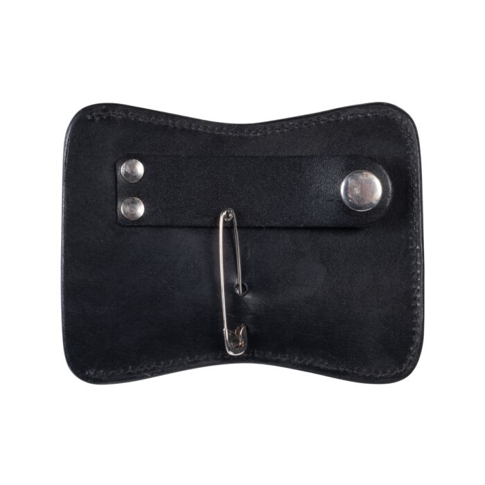 Competition Numbers with press stud attachment and Safety pin in Black Patent with Crystal Embellishment