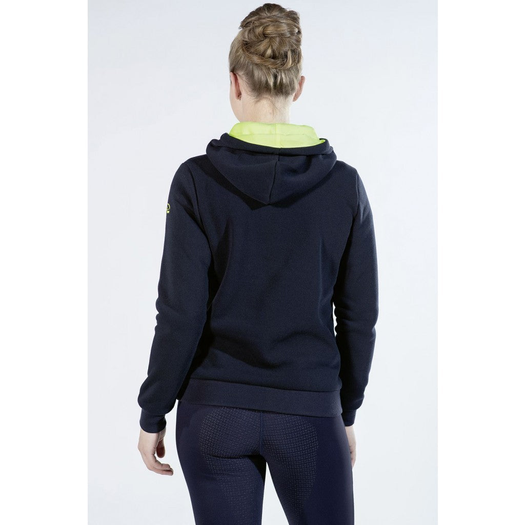Beautiful Bright & funky "Equestrian" Hoody by HKM - Navy & Lime -Size Small - LAST ONE!