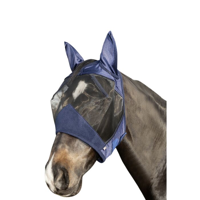 HKM High Professional Anti Fly Mask - No Nose - Navy or Red - LOW PRICE