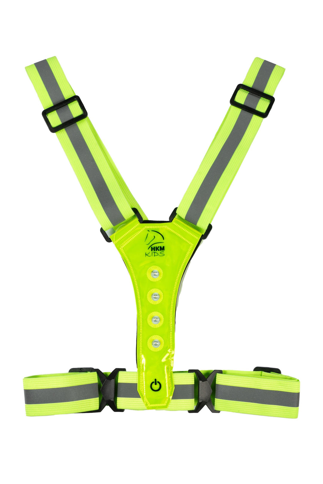 HKM Hi Viz Waistcoat with LED Lights Front & Back - One Size - A MUST HAVE ITEM