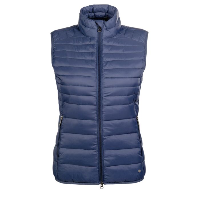 HKM Lena Quilted Gilet/bodywarmer/Vest - Black  & Navy - Ideal Gift - warm/cosy