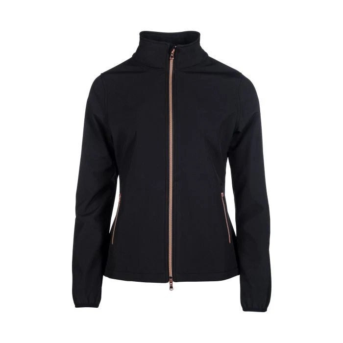 HKM Lily Softshell Jacket in Black & Rose Gold - size Medium (12)- LAST ONE! LOW PRICE