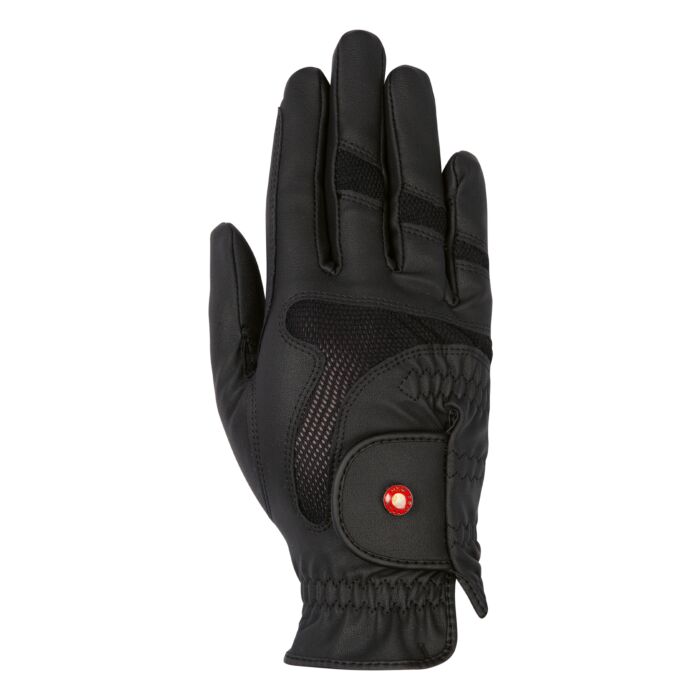 HKM Professional Air Mesh Riding Gloves - Black
