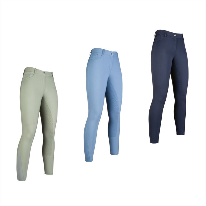 Gorgeous Sunshine Breeches with silicone full seat by HKM - 3 lovely colours