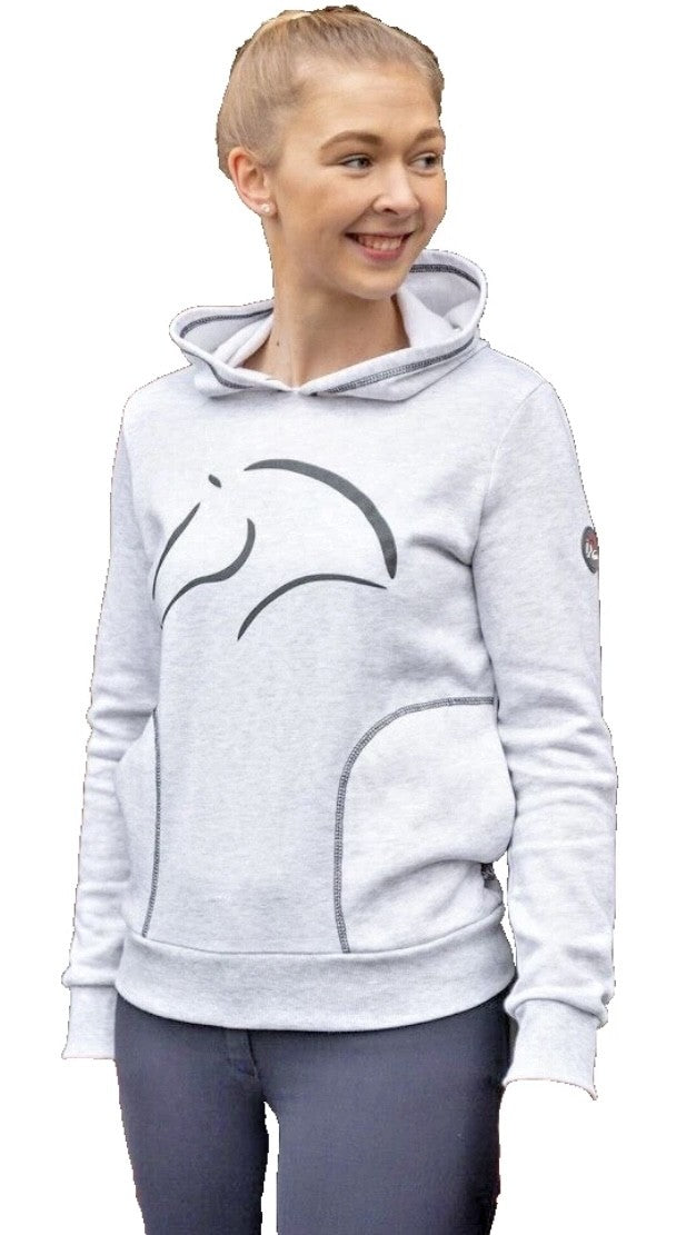 HKM 'Team' Fleece Lined Hoodie - Grey - small & Medium - Lovely Warm Hoody