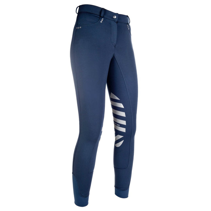 HKM Toulon Ladies Navy Breeches - Silicone Knee - Lovely Breeches - Size 12 - LAST PAIR