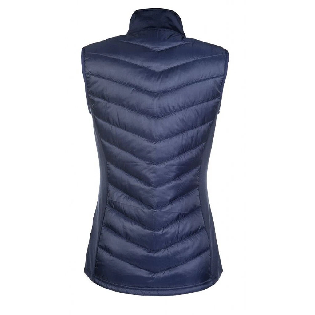 HKM Basel Jersey/Nylon Gilet - Navy - Warm - Size 8-18  (Popular Item)