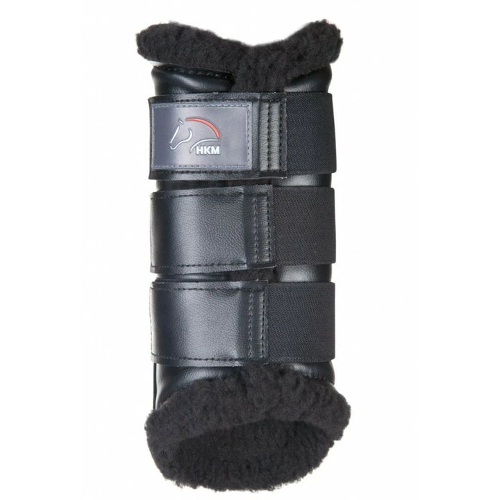 HKM Shock Absorbing Protection Boots "Comfort"/Brushing Boots - Black/Black