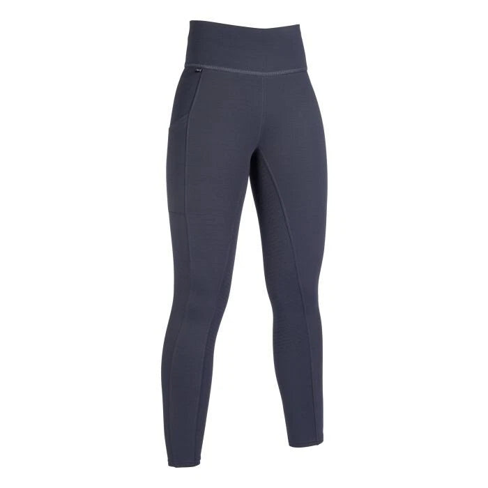 HKM COSY Winter Riding Tights - full Silicone Seat - Black or Navy (warm)