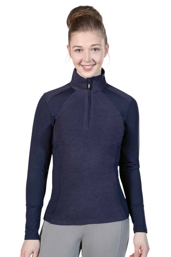 HKM Ladies Duo Functional Shirt - Dark Blue - XS-XL - LOW PRICE (popular)