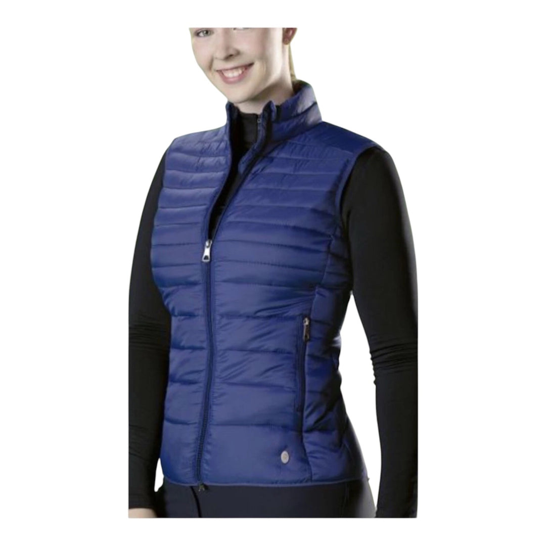 HKM Lena Quilted Gilet/bodywarmer/Vest - Black  & Navy - Ideal Gift - warm/cosy