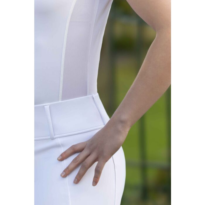 HKM Stunning SKADI Competition Shirt with Beautiful Crystals - White - All Sizes