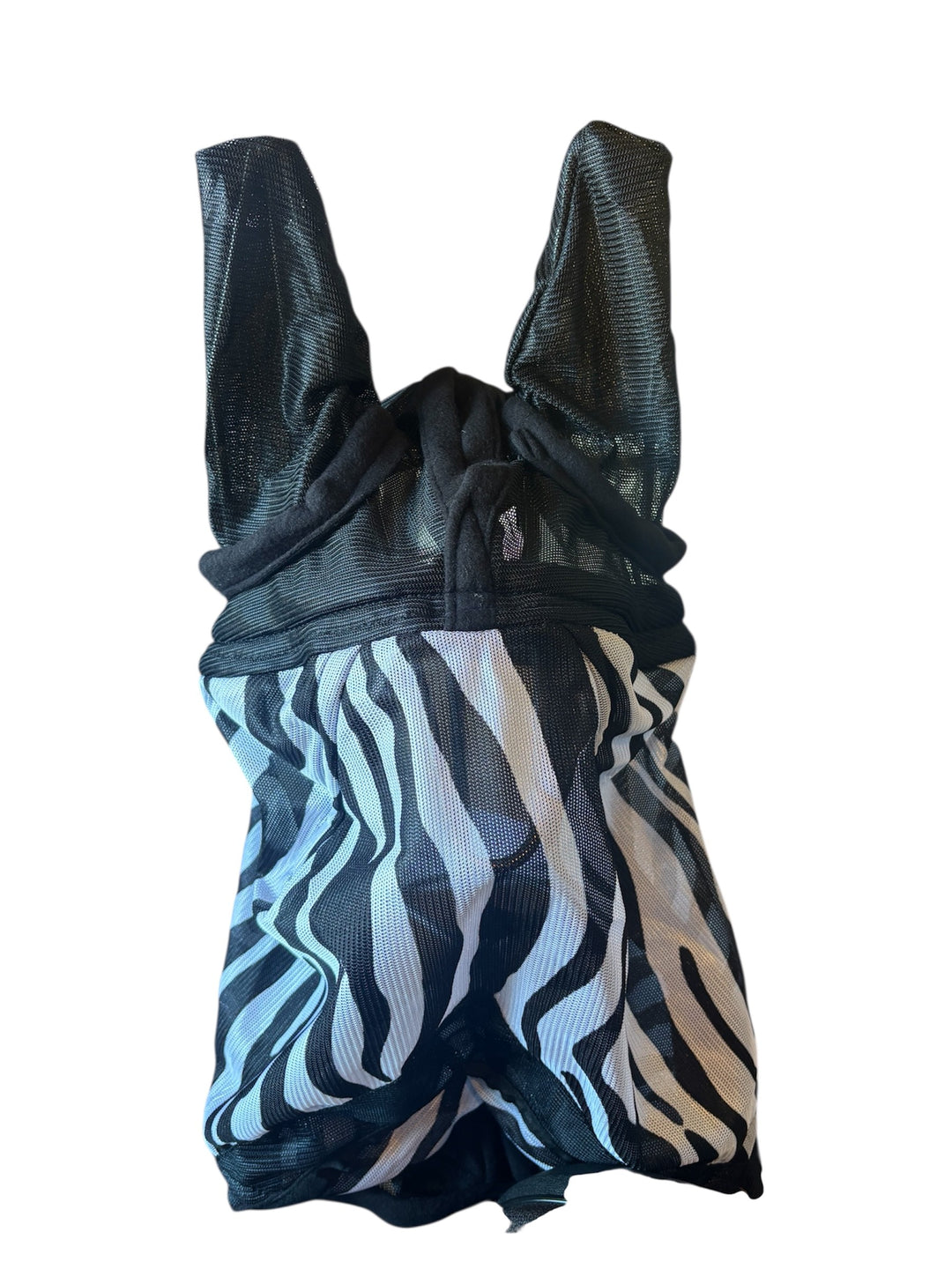 HKM Horse Fly Mask with Nose Shield Zebra Print Very Effective -All Sizes-LOW PRICE