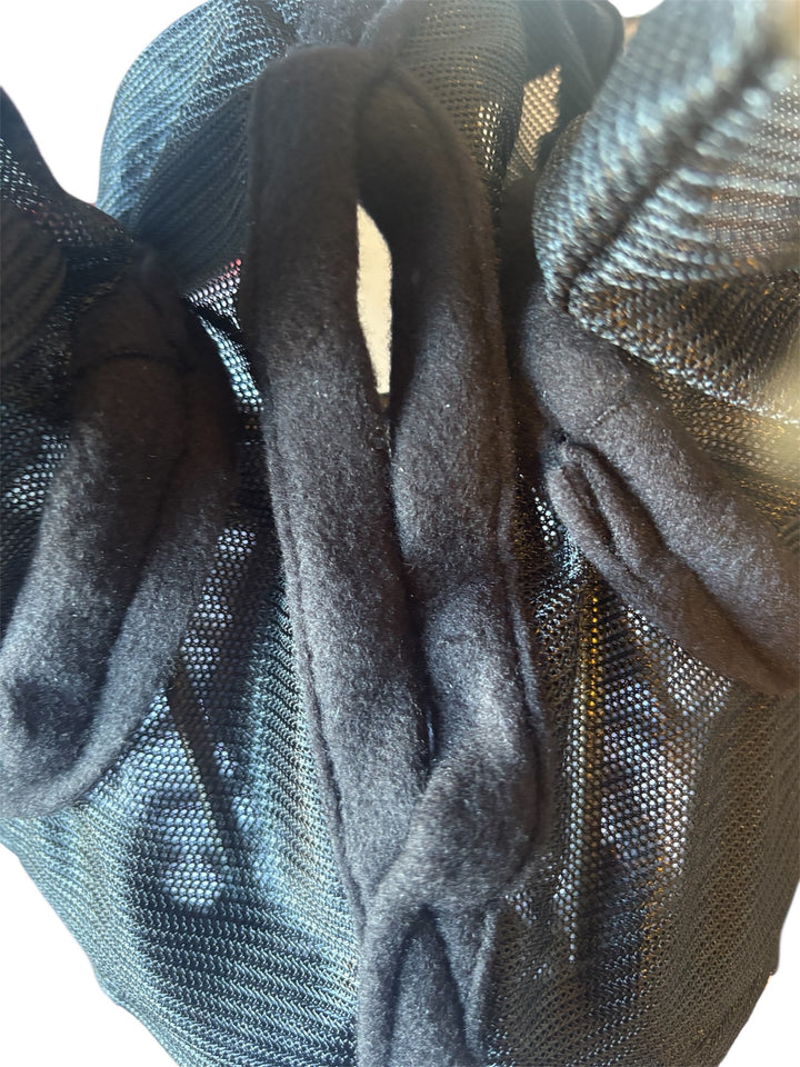 HKM Horse Fly Mask with Nose Shield Zebra Print Very Effective -All Sizes-LOW PRICE