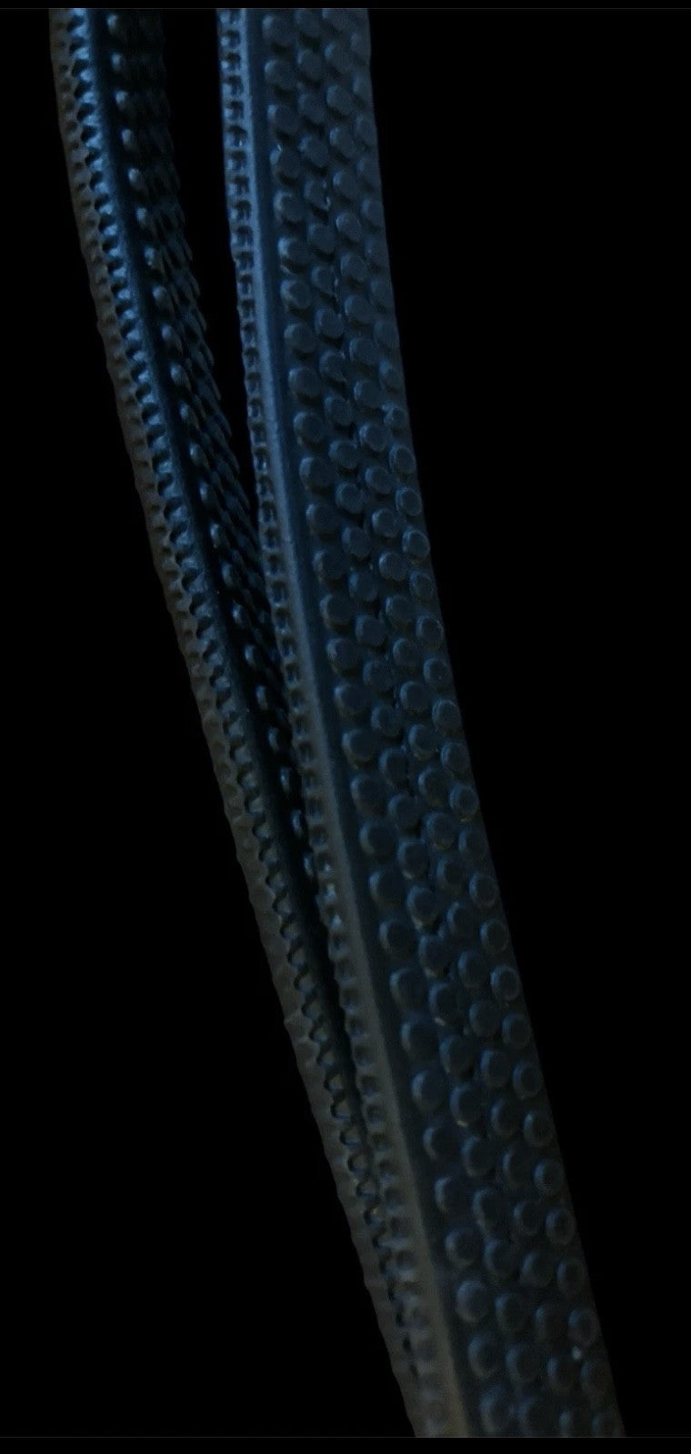 HRS Stunning Crystal Rubber Reins with Martingale Stops on Black Leather