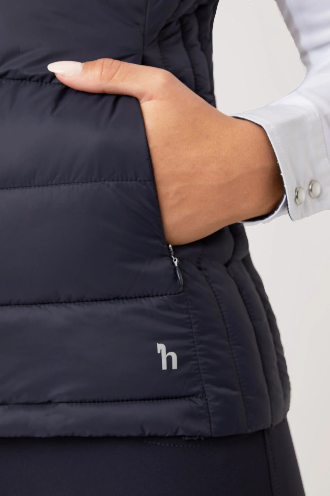 HORZE Amber Lightweight Gilet/Bodywarmer/Vest - Navy - sizes 10-16 - LOW PRICE
