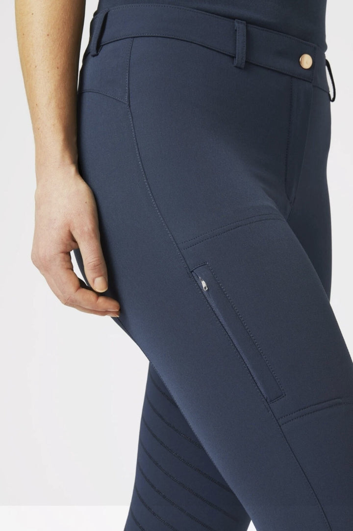 Horze Anna Full Silicone Grip Breeches - very smart - Blue - All Sizes