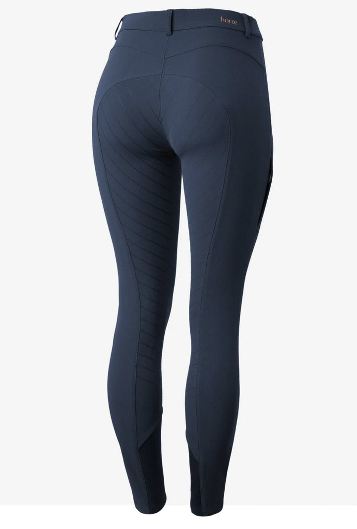 Horze Anna Full Silicone Grip Breeches - very smart - Blue - All Sizes