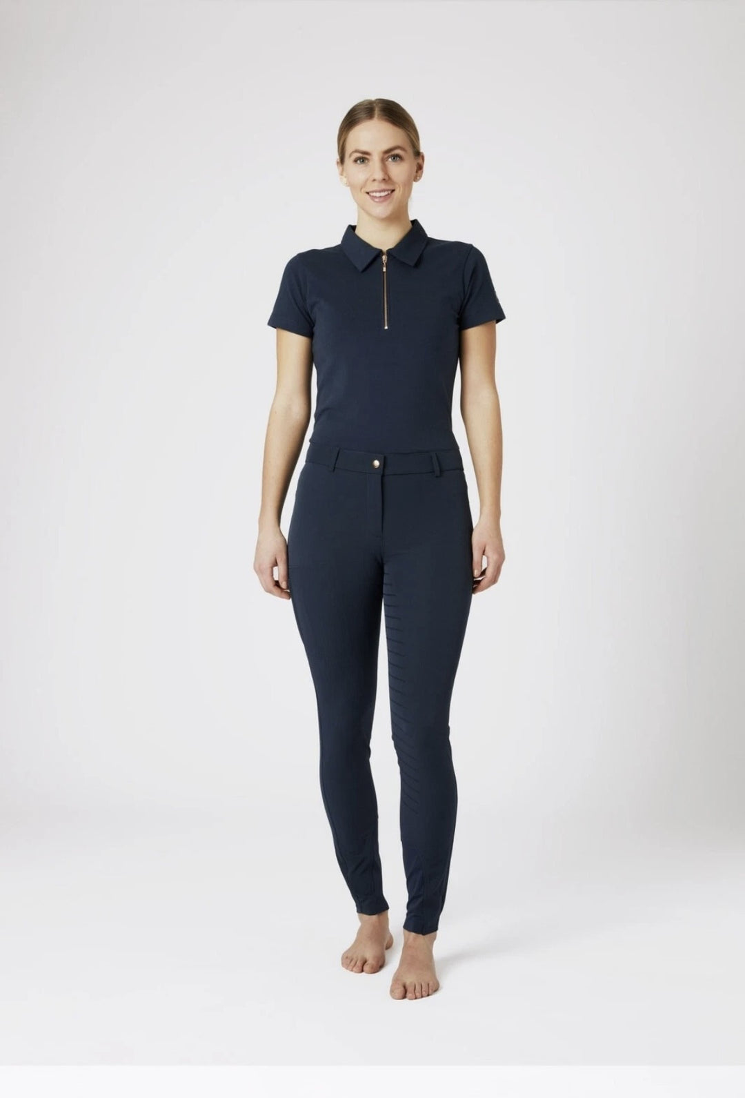 Horze Anna Full Silicone Grip Breeches - very smart - Blue - All Sizes