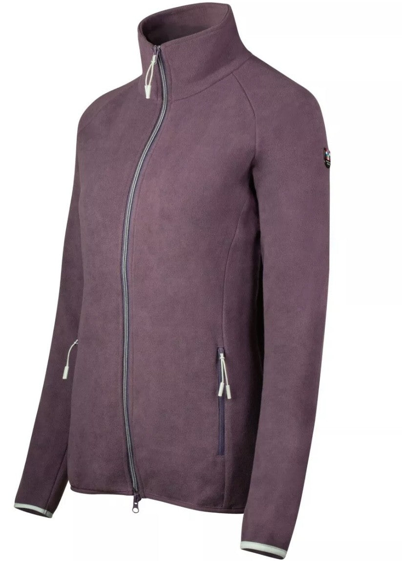 Horze Aurelia Women's Zip up Fleece Jacket - Mauve/Plum/Purple - LAST 2 SIZE 12