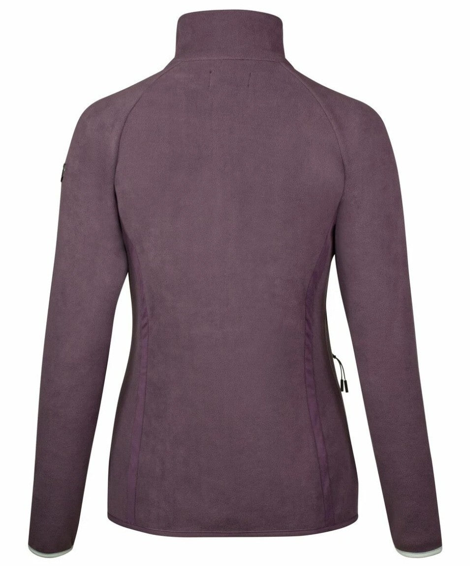 Horze Aurelia Women's Zip up Fleece Jacket - Mauve/Plum/Purple - LAST 2 SIZE 12