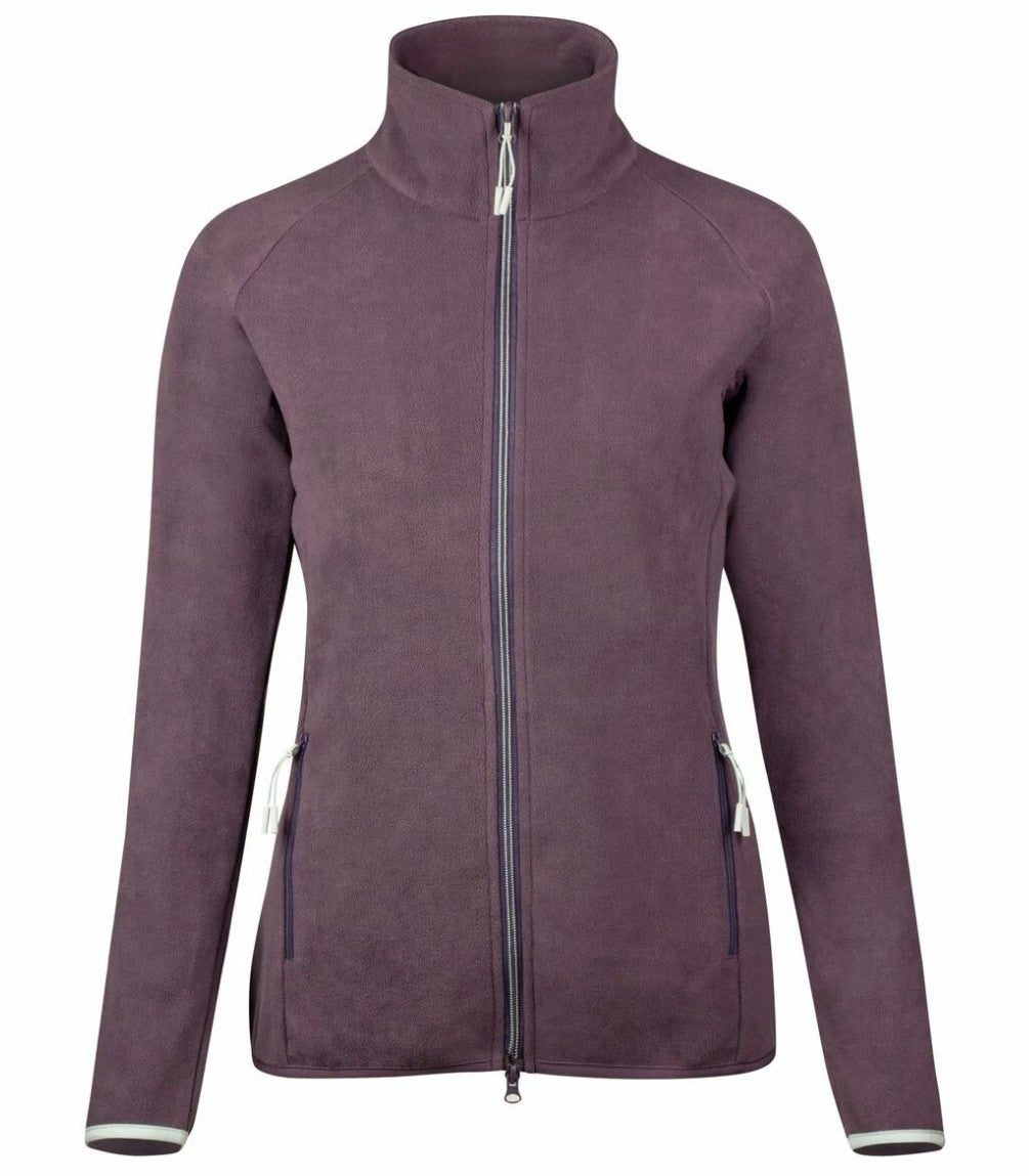 Horze Aurelia Women's Zip up Fleece Jacket - Mauve/Plum/Purple - LAST 2 SIZE 12